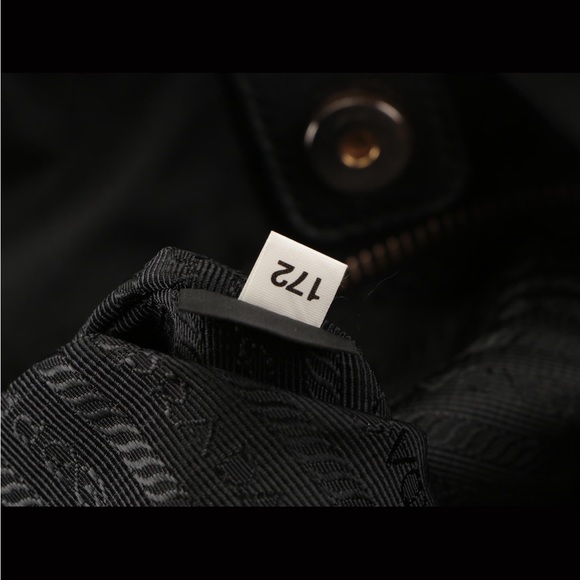 Prada nylon and leather black tote bag. - Picture 6 of 6